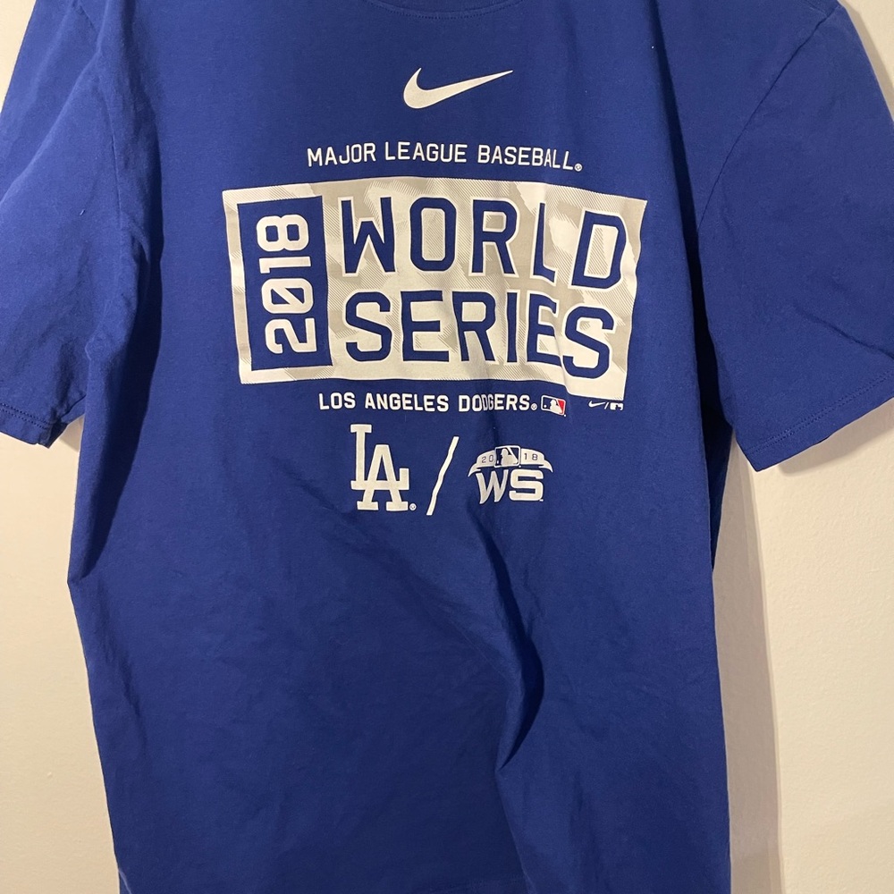Nike LA Dodgers 2018 World Series Shirt Sz L